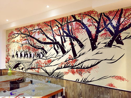 哈尔滨墙绘丨哈尔滨山后屯老驴驴肉馆彩绘