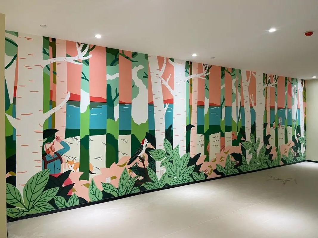 创意墙绘 为办公室、工作室和工厂注入活力与灵感